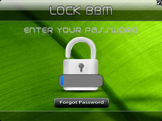 Lock BBM, Memberi password BBM