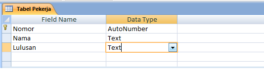 Tabel data base
