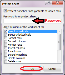 protect sheet microsoft excel