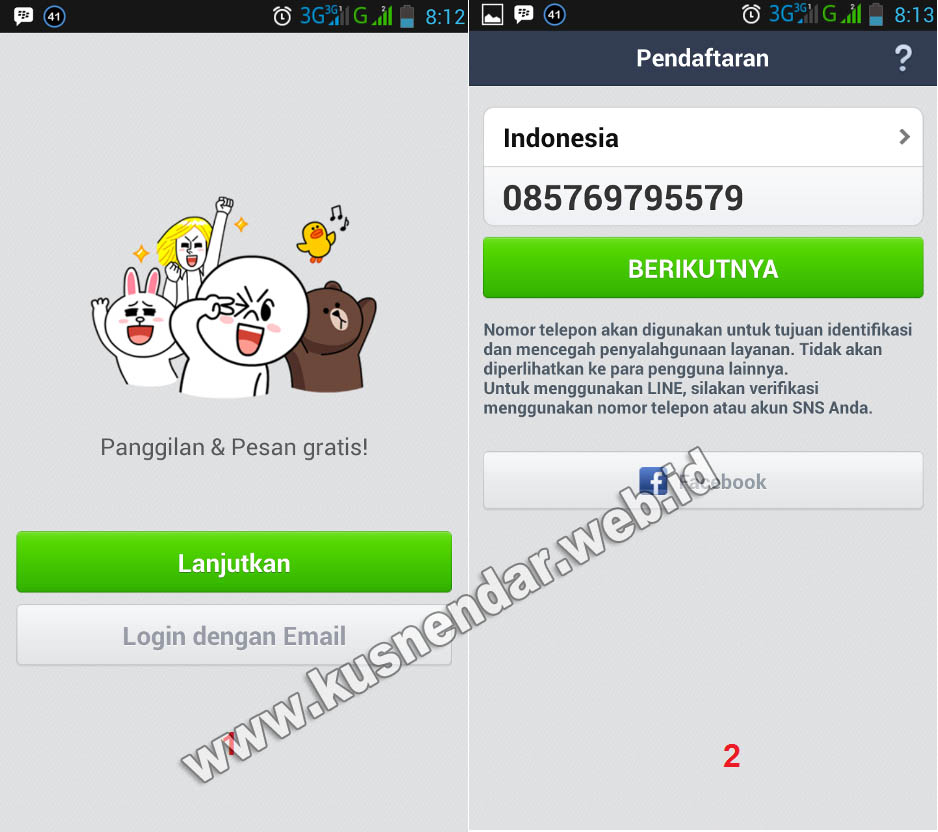 Cara Daftar Akun Aplikasi Line di Android | Kusnendar