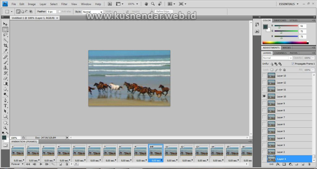 Import Video to Layer ke Photoshop