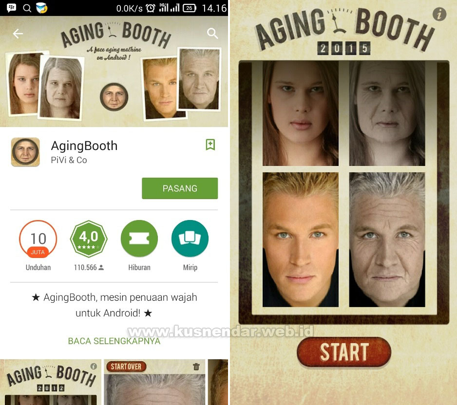 Aplikasi Android Aging Booth