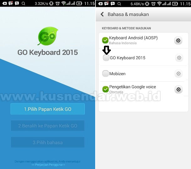 Cara Install Go Keyboard Emoji Android