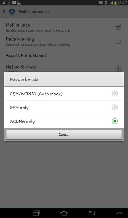 merubah edge ke HSDPA 3G