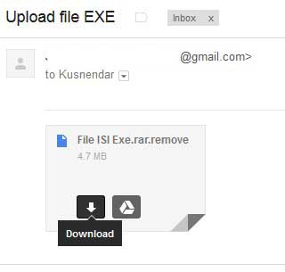 Download File EXE ZIP dari GMail