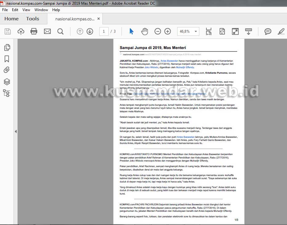 Menyimpan Haaman Web ke PDF di Chrome