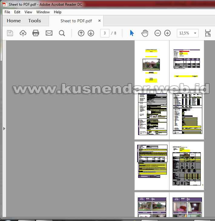 Menyimpan worksheet Excel ke PDF