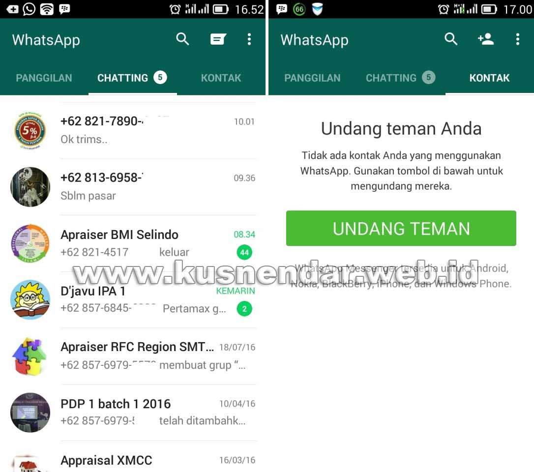 Cara Menampilkan Nama Kontak Whatsapp yang Tidak Muncul
