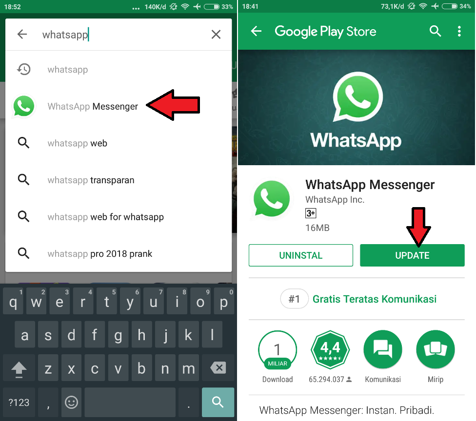 Cara Update Whatsapp Agar Video Call