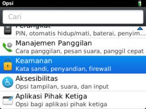 Kemanan Sandi BlackBerry