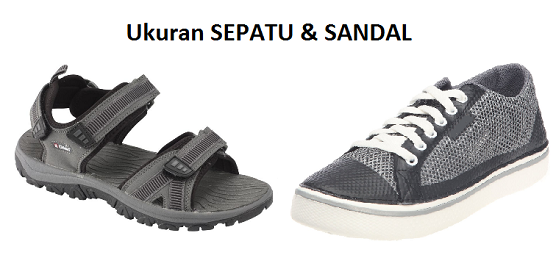 Tabel Daftar Ukuran Kaki untuk Sepatu dan Sandal  Kusnendar