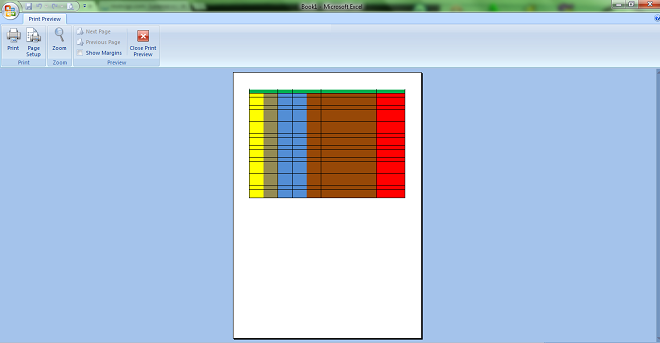 hasil cetak file di excel