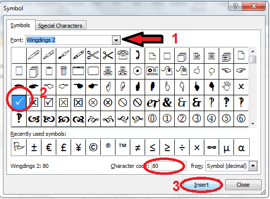 Memasukkan simbol di word dan excel