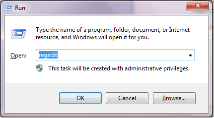 Run Regedit