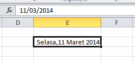 Format tanggal excel bahasa indonesia