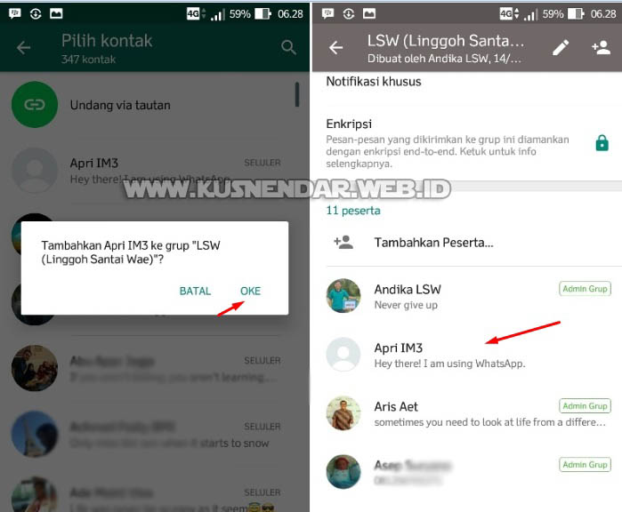 Cara Menambahkan Teman ke Grup Whatsapp yang Sudah Dibuat 