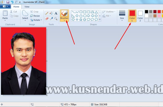 Cara Ganti Background Foto dengan Paint - Kusnendar