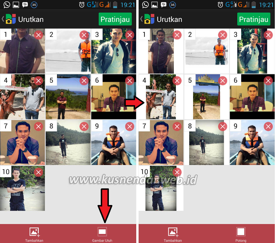 ukuran penuh foto Photogrid