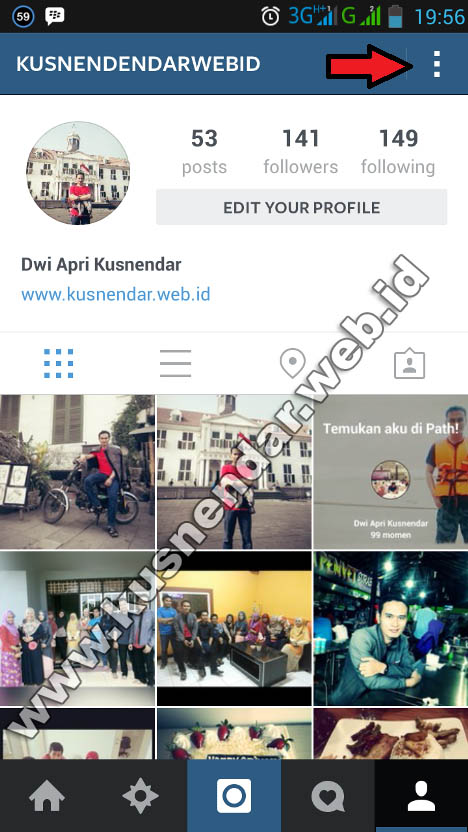 Menu Pengaturan di Instagram