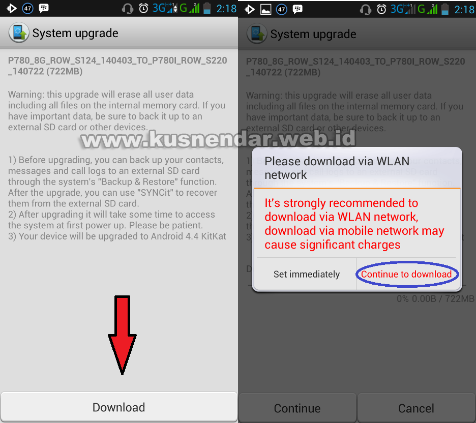 Cara Upgrade Android KitKat Di Lenovo