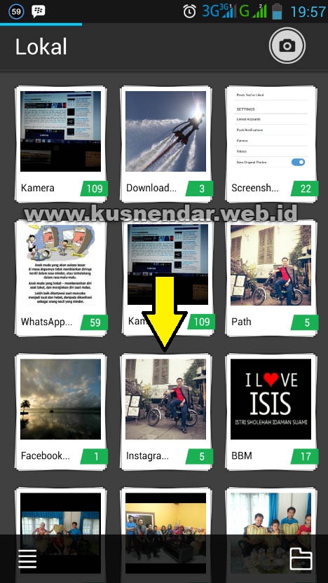 Folder Penyimpanan Foto Instagram