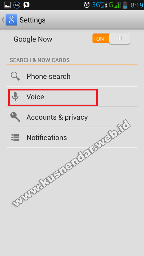 setting bahasa google voice search di hp android