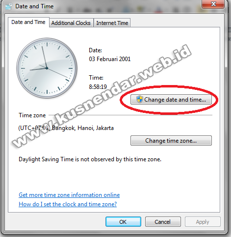 update tanggal windows 7