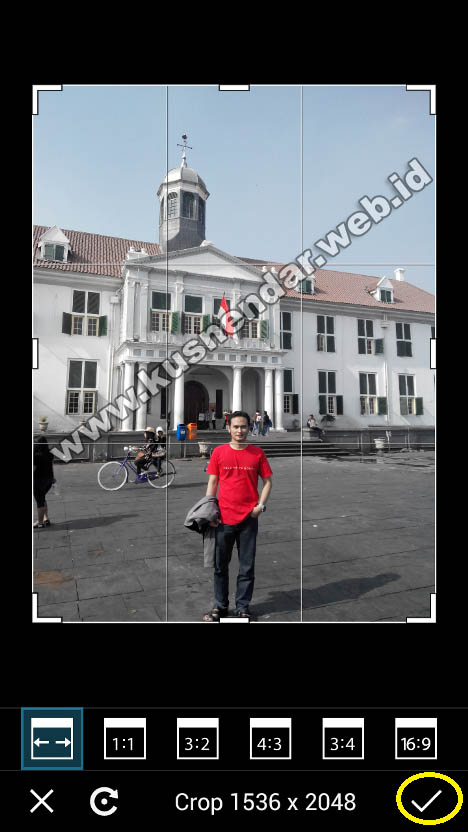 setting background foto