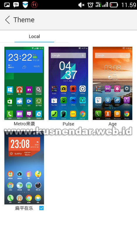 menambah tema di Lenovo Android KitKat