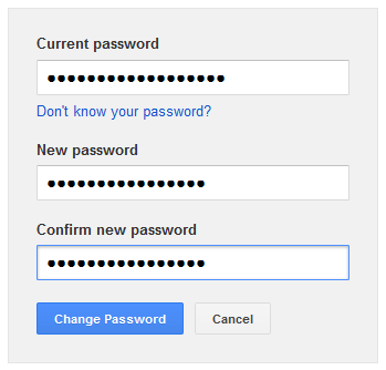 merubah password GMAIL