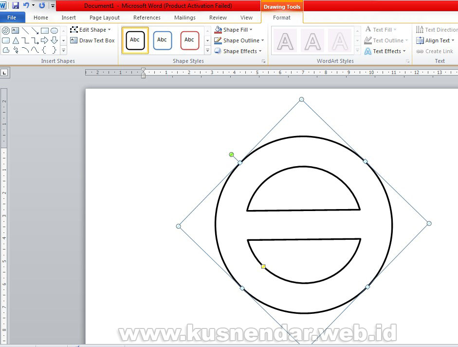  Cara  Membuat Logo Desain  Stempel  di  MS Word  Kusnendar