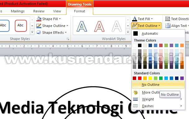  Cara  Membuat Logo Desain  Stempel  di  MS Word  Kusnendar