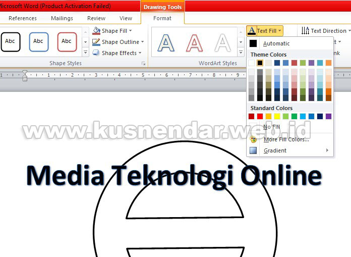  Cara  Membuat Logo Desain  Stempel  di MS Word Kusnendar