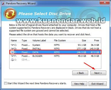 tutorial Menggunakan Pandora Recovery_4