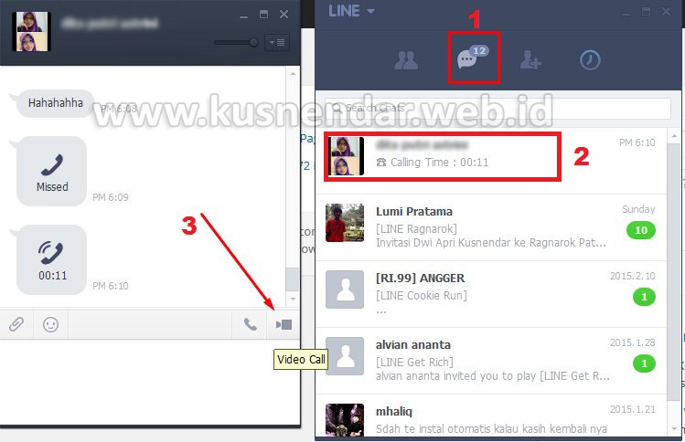 Cara Video Call di LINE PC