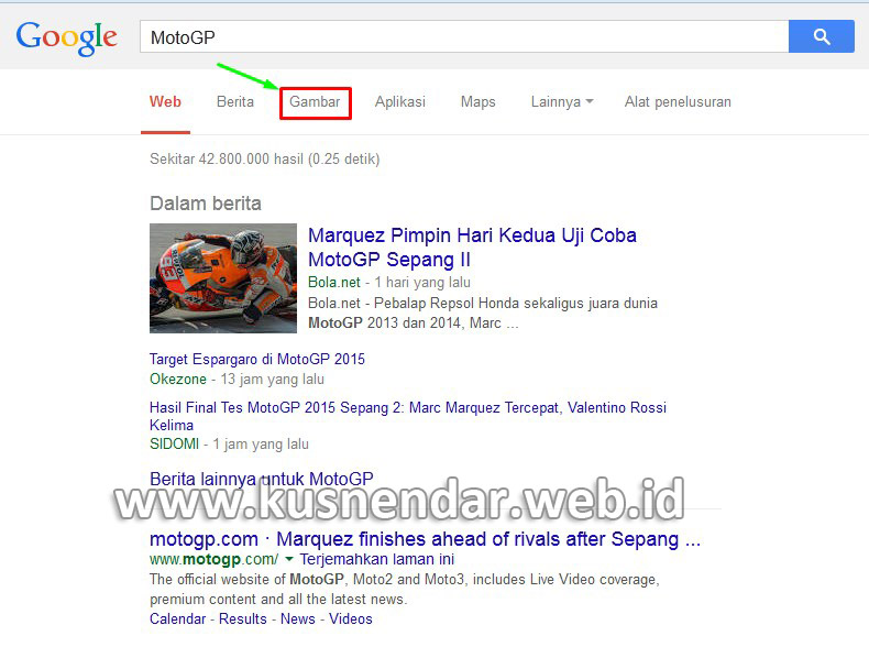 Mencari Gambar di Google