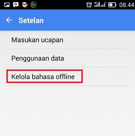 kelola bahasa offline Google Translit Android