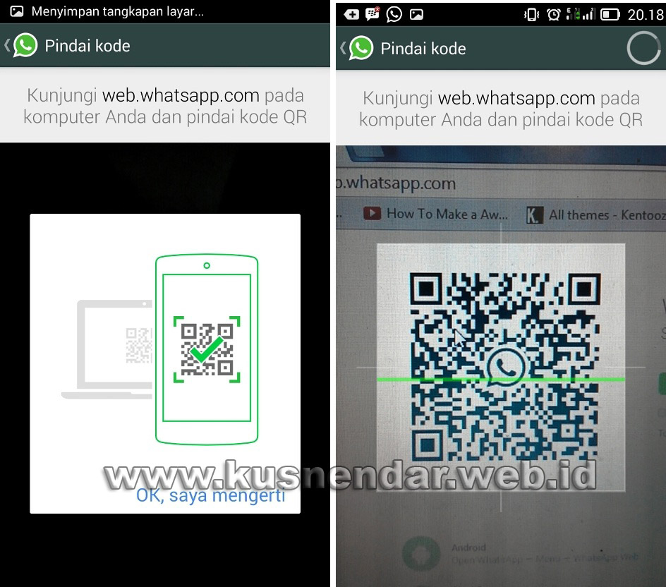 Cara login WhatsApp di Komputer