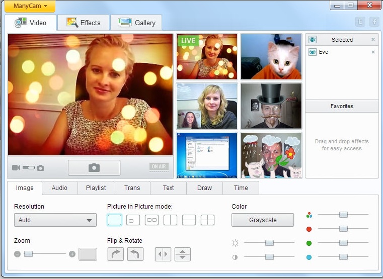 ManyCam Software Selfie di Komputer