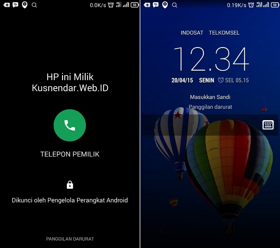 Mengunci HP Android dari komputer