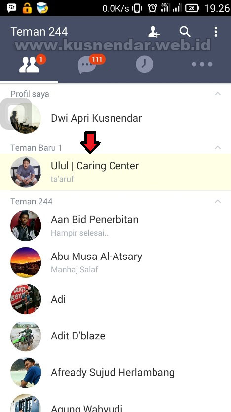 Cara Menambah Kontak LINE dari Nomor Telepon