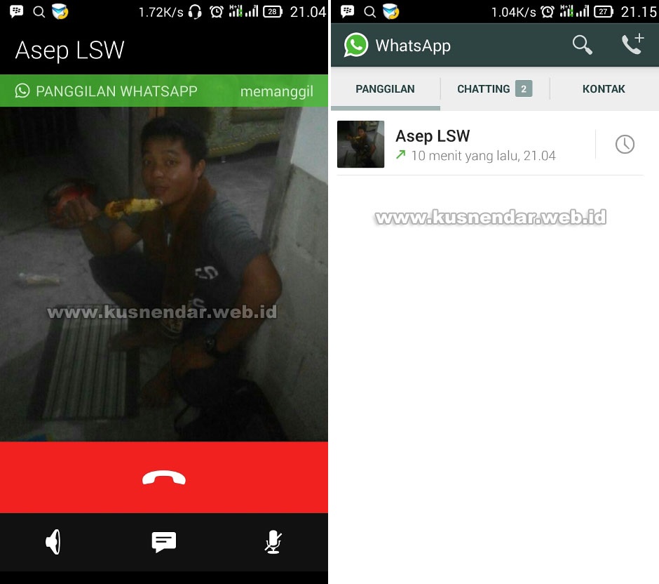 Cara nelpon gratis WhatsApp di Android