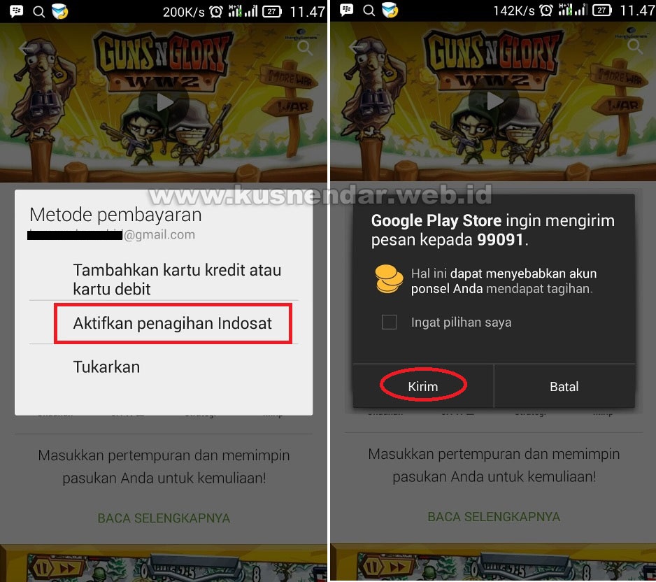 pengiriman beli game android via pulsa