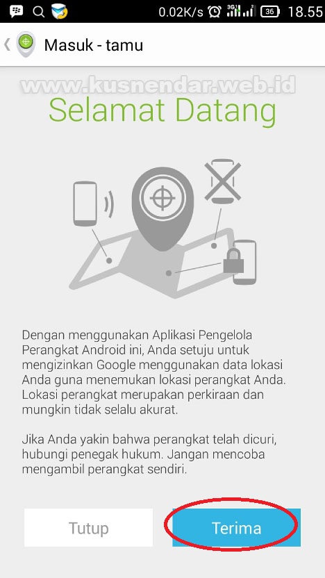 Aplikasi Android Device Manager