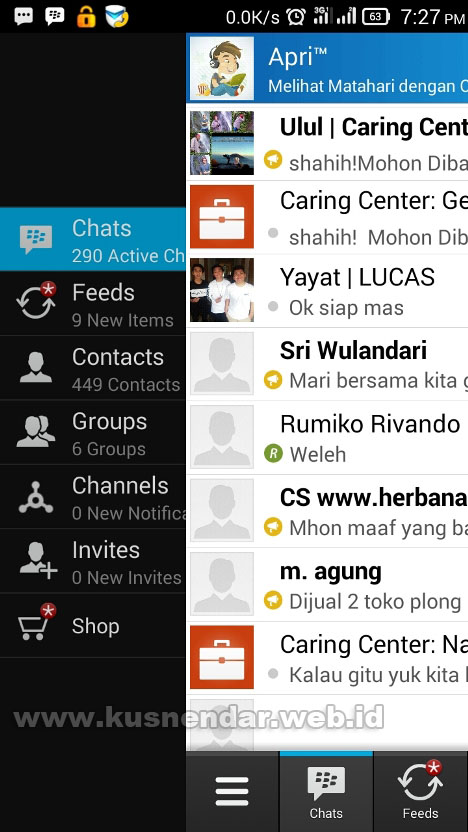 BBM ANDROID BAHASA INGGRIS