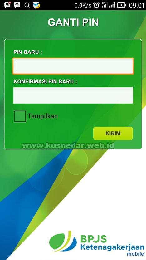 Ganti PIN BPJSTK Android