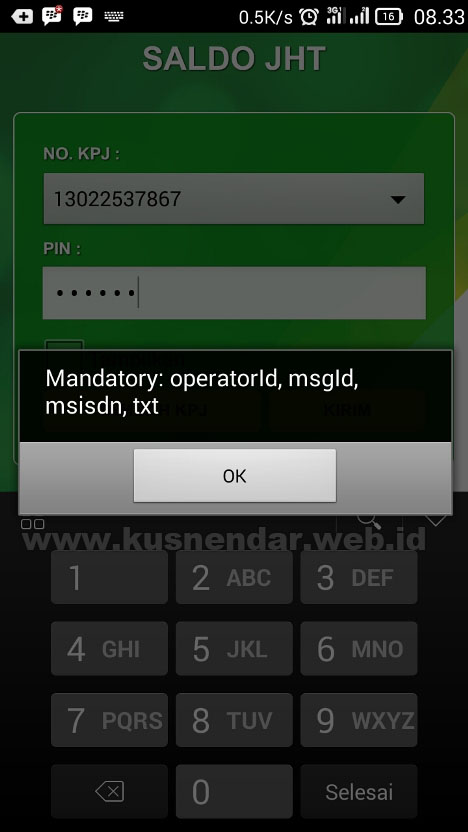 Mengatasi Error Aplikasi BPJSTK