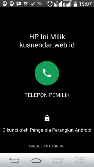 mengunci HP ANdroid jarak jauh