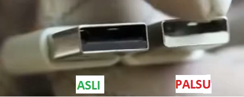 Kabel USB Xiaomi yang Asli Palsu