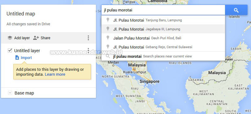 mencari lokasi map